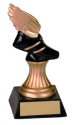 Winged Running Shoe Pedestal Resin