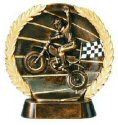 Motocross Bronze Resin Plate