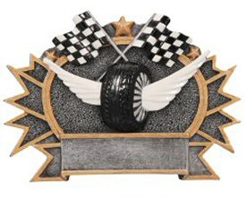  Auto Racing Trophies on Auto Racing 3 D Shield Plaques