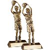Signature series gold basketball player resin