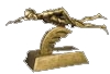 swimming resin sculpture trophies