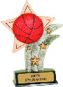 Basketball Resin Star Trophy