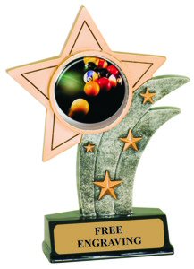 Billiards Theme Resin Star