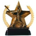 Star and Wreath Bronze Finish Softball Award