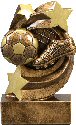 Star Swirl Soccer Resin Trophy