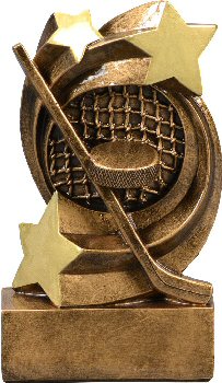 Star Swirl Hockey Resin Trophy