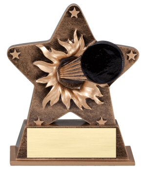Hockey Theme Starburst Resin Trophy
