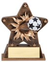 Soccer Theme Starburst Resin Trophy