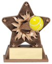 Tennis Theme Starburst Resin Trophy