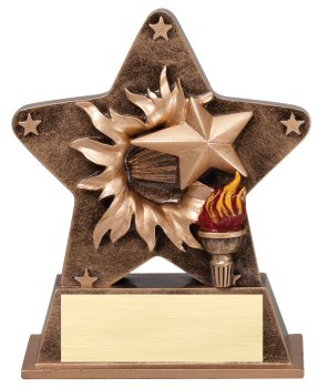 Victory Theme Starburst Resin Trophy