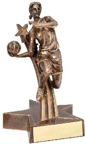 Basketball Female Superstar Resin Trophy