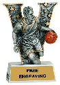 V Series Male Basketball Resin Award