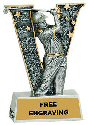 V Series Male Golf Resin Award