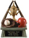 Vintage Baseball Resin Award