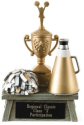 Vintage Cheerleader Resin Award