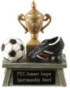 Vintage Soccer Resin Award