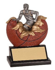 Xploding Male Basketball Resin Trophy