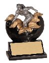 Xploding Female Bowling Resin Trophy