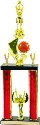 Spinning Basketball 2-Post Tournament Trophy