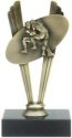 Wrestling metal theme trophy 