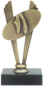Ballerina Theme Metal Trophy
