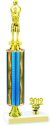 Prism Basketball Trophy with Pedestal and Trim