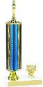 Prism Chess Trophy with Pedestal and Trim