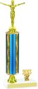 Prism Hologram Gymnastics Trophy with Pedestal and Trim