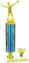 Prism Volleyball Trophy with Pedestal and Trim