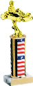 Flag Series Round Column Go-Kart Trophy