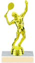 Tennis Player Figure on a Base Trophy