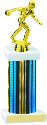 Prism Hologram Wide Column Bowling Trophy