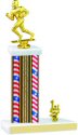 Flag Series Football Trophy with Trim