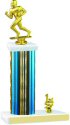 Prism Hologram Football Trophy with Trim