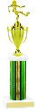 Prism Hologram Wide Column Soccer Cup Trophy