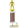 Traditional wrestling round column  trophies