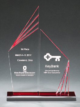 Double Zenith Acrylic with Red Mirror Base