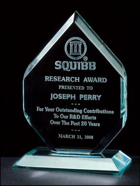 Jade Acrylic Flame Award