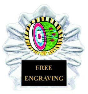 Acrylic Flame Archery Trophy