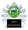 Acrylic Flame Soccer Trophy
