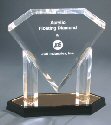 Gold Mirror Floating Diamond Acrylic Award