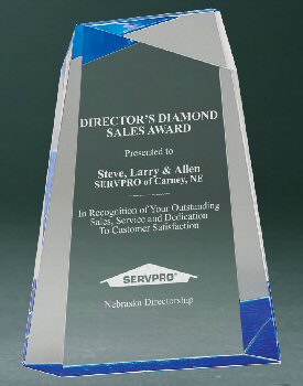 Blue Premier Acrylic Award