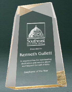 Gold Premier Acrylic Award