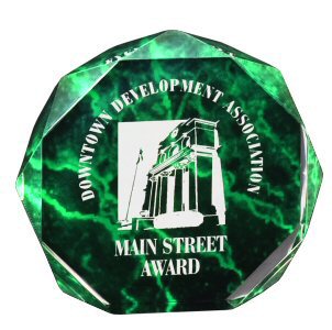 Green Marble Octagon Self-standing Acrylic