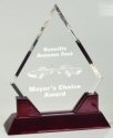 Prestige Diamond Rosewood Acrylic Award
