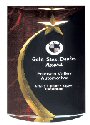 Red Marble Star Dome Acrylic Award