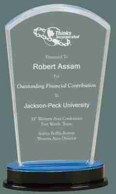Blue Arch Impress Acrylic Award