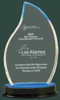 Blue Flame Impress Acrylic Award