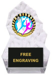 Lightning Acrylic Ice Dance Trophy