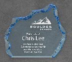 Self-standing Blue Sapphire Iceberg Acrylic Award